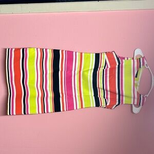 AGB Multicolor Striped Midi Dress